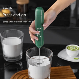 Milk Frother Egg Beater Coffee Frother Household Electric Milk Stirring Battery Handheld Blender Phosgene