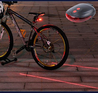 Bicycle Tail Light (5LED+2Laser) - Phosgene