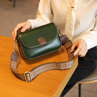 Genuine Leather Women's Bag First Layer Vegetable Tanned Portable Crossbody Phosgene