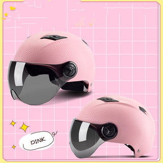 Winter Warm Battery Car Helmet Cute Korean Helmet - Phosgene