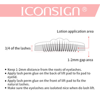 Dropshipping ICONSIGN Lash Lift Kit Lash Lifiting Eyelash Perming Kit Lash Curling Enhancer Eyes Makeup Tools - Phosgene