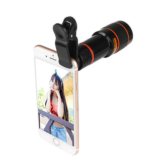 Zoom Mobile Phone Clip-On Retractable Telescope Camera Lens For  Galaxy S3 S4 S5 S6 S7 Edge Phone - Phosgene