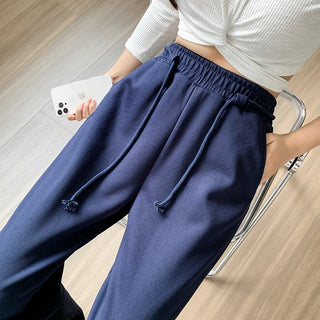 Women's Fall Winter Fashion Drawstring Loose Casual Pants - Phosgene