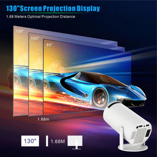 HY300 Pro Projector Home Theater Entertainment Portable Small Projector - Phosgene