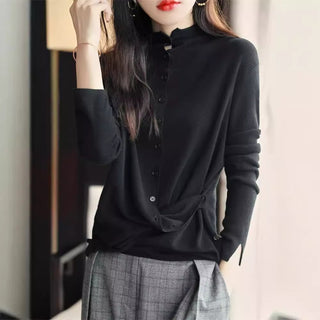 Women's Autumn Long Sleeve Thin Sweater Coat Cardigan - Phosgene