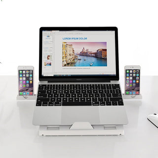 New Laptop Stand Multifunctional Folding Lift Portable Laptop Stand Monitor Increase Rack Aluminum Alloy Base - Phosgene