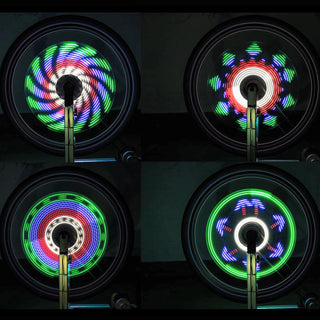 Bicycle Wheel 64led Flower Drum Lamp Spoke Decorative Wheel Lamp - Phosgene