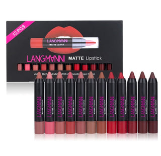 Matte Lipstick Waterproof Long-lasting Velvet Lipstick Set - Phosgene