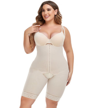 Large Size Corset Girdle Belt Postpartum Shaping Belly Belt Europe And The United States Female One-piece Shapewear - Phosgene