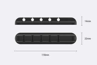 Silicone storage cable management cable clamp - Phosgene