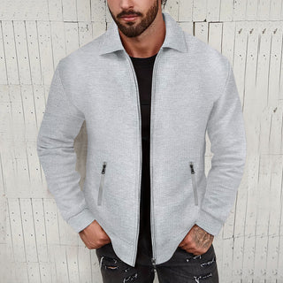 Lapel Slim-fit Cardigan Men's Jacket Coat - Phosgene