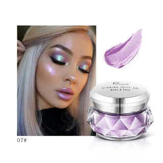 Face Highlighter Jelly Gel Mermaid Eyeshadow Glow Body Glitter Festival Makeup Iluminador Gold Liquid Highlighter Bronzer - Phosgene