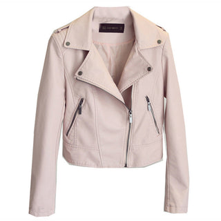 PU Short Women's Small Leather Jacket - Phosgene