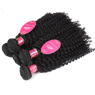 10A Deep Curly Brazilian Human Hair Bundles Weave - Phosgene