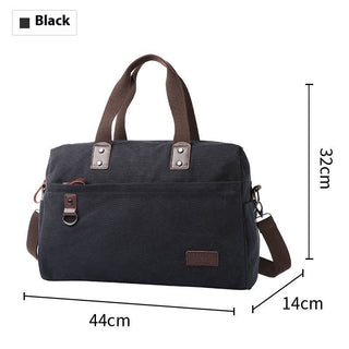 Fashion Men's Retro Canvas Out Luggage Business Travel Handbag - Phosgene