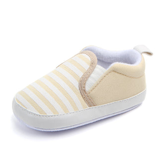 Brand New Pram Newborn Toddler Baby Girls Boys Kids Infant First Walkers Striped Classic Shoes Loafers Casual Soft Shoes - Phosgene