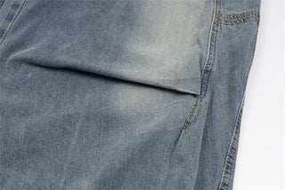 Distressed Washed Jeans Men And Women Phosgene