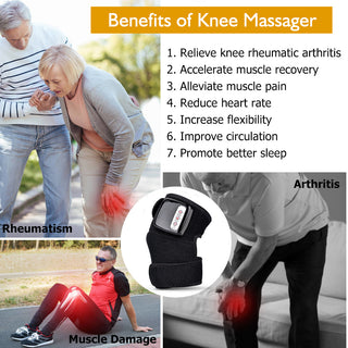 Electric Infrared Heating Knee Massager Wrap Elbow Joint Support Vibration Therapy Physiotherapy Machine Pain Relief Massageador - Phosgene