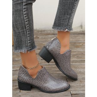 Later Zip Ankle Boots Europe And America - Phosgene