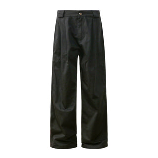 Men's All-match Solid Color Straight Cargo Pants Phosgene