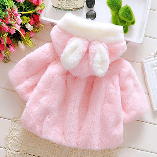 Samantha Rabbit Hood Coat - Phosgene