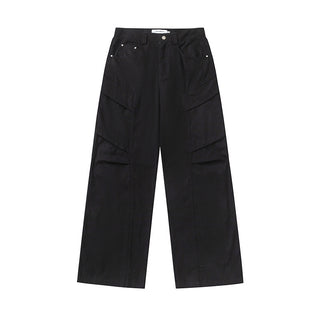 Men's Solid Color Loose Straight Pants Phosgene