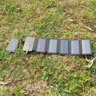 Outdoor Folding Solar Panel Charger Portable 5V 2.1A USB Output Devices Camp Hiking Backpack Travel Power Supply For Smartphones - Phosgene