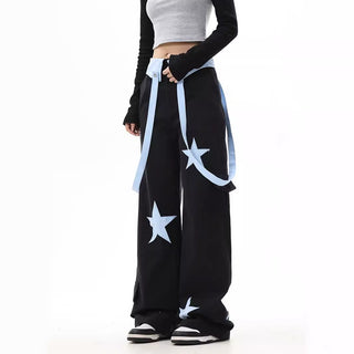 American Dopamine XINGX Embroidered Casual Pants - Phosgene