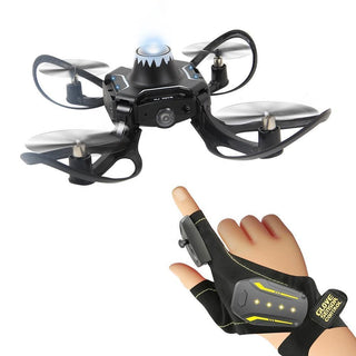 Folding Drone Gesture Control Aerial Photography Four-axis Body Sense Gravity Induction Remote Contro - Phosgene