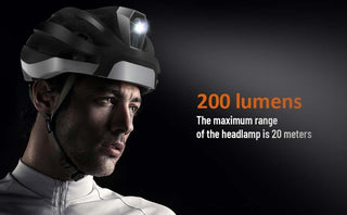 Smart Bluetooth Warning Light Riding Integrated Helmet - Phosgene