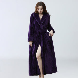 Thick waist velvet bathrobe - Phosgene