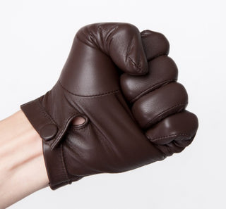 Men's Autumn And Winter Fleece-lined Warm Sheepskin Gloves - Phosgene