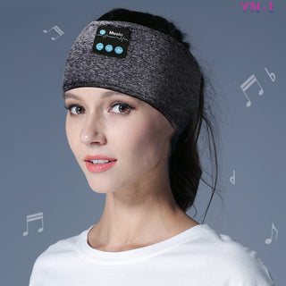 Wireless Bluetooth V5.0 Sports Headband With Music Call Stereo Shading Sleep Headband Phosgene