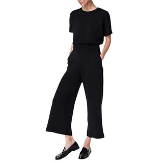 Highly-elastic Plus Size Women's Elastic Waist Jumpsuit - Phosgene