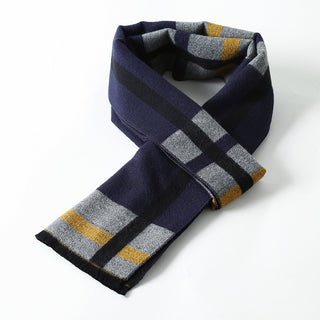 Simple Plaid Warm Keeping Artificial Cashmere Scarf - Phosgene