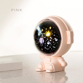 Galaxy Star Projector Starry Sky Night Light Astronaut Lamp Room Decr Gift Child Kids Baby Christmas Spaceman Projection - Phosgene