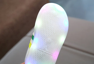 Kimmy White LED Sneakers Shoes - Phosgene