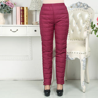 Women's double-sided straight slim slimming warm pants - Phosgene