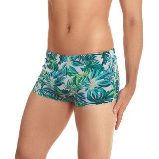 Men's Printed Swimming Trunks Tether Low Waist Boxer - Phosgene