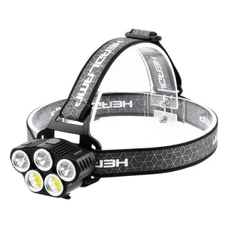 USB Charging Built-in Smart Sensor Head-mounted Outdoor Fishing Headlight - Phosgene