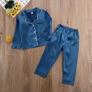 Pure Color Children's Bathrobe Casual Fashion Suit - Phosgene