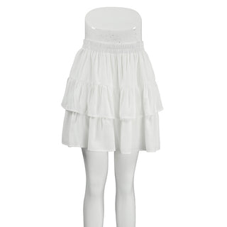 Design Sense Double-layer Chiffon Short Skirt - Phosgene