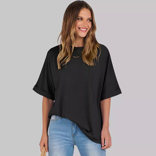 Women's Pullover Top Loose Short Sleeve - Phosgene