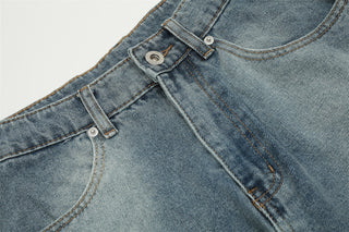 Pocket Flip-down Inside-out Wear Jeans Men Phosgene