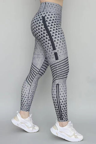 Slim-fit Printed Trousers Yoga Pants - Phosgene