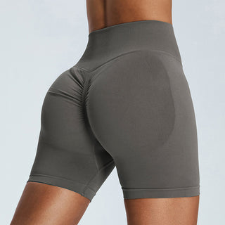 Seamless Yoga Shorts Women's Three-point High Waist - Phosgene