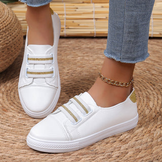 White Shoes Casual Versatile Slip-on Lazy Low-cut Flat - Phosgene