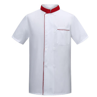 Summer Men's Chinese Chef Clothes Short Sleeve Phosgene