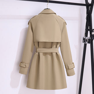 Short Trench Coat Women's Khaki - Phosgene