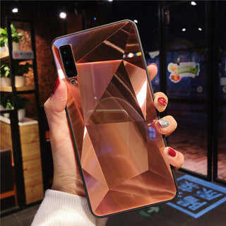 Diamond pattern rhombus mirror phone case - Phosgene